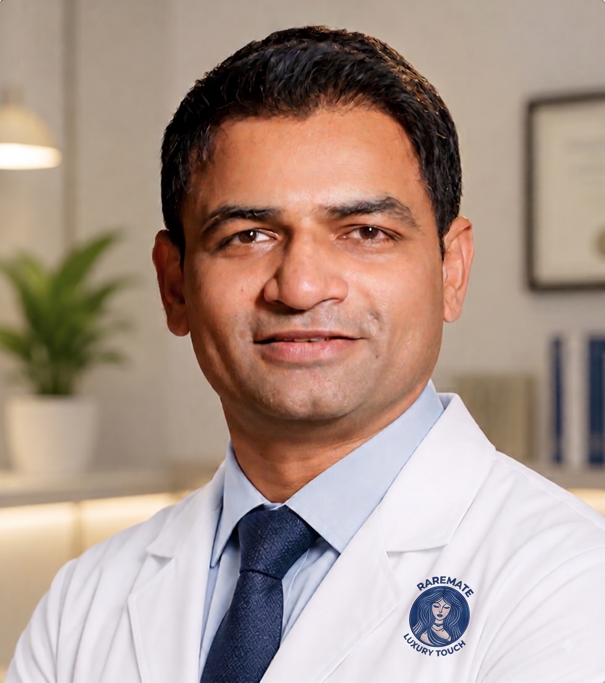 Dr. Sanjay Patel — the RAREMATE cosmetologist, portrait.